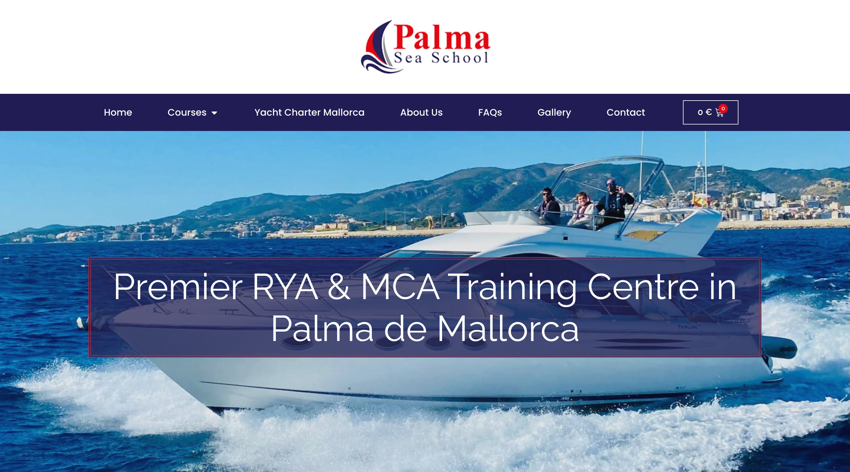 Palma Sea School website