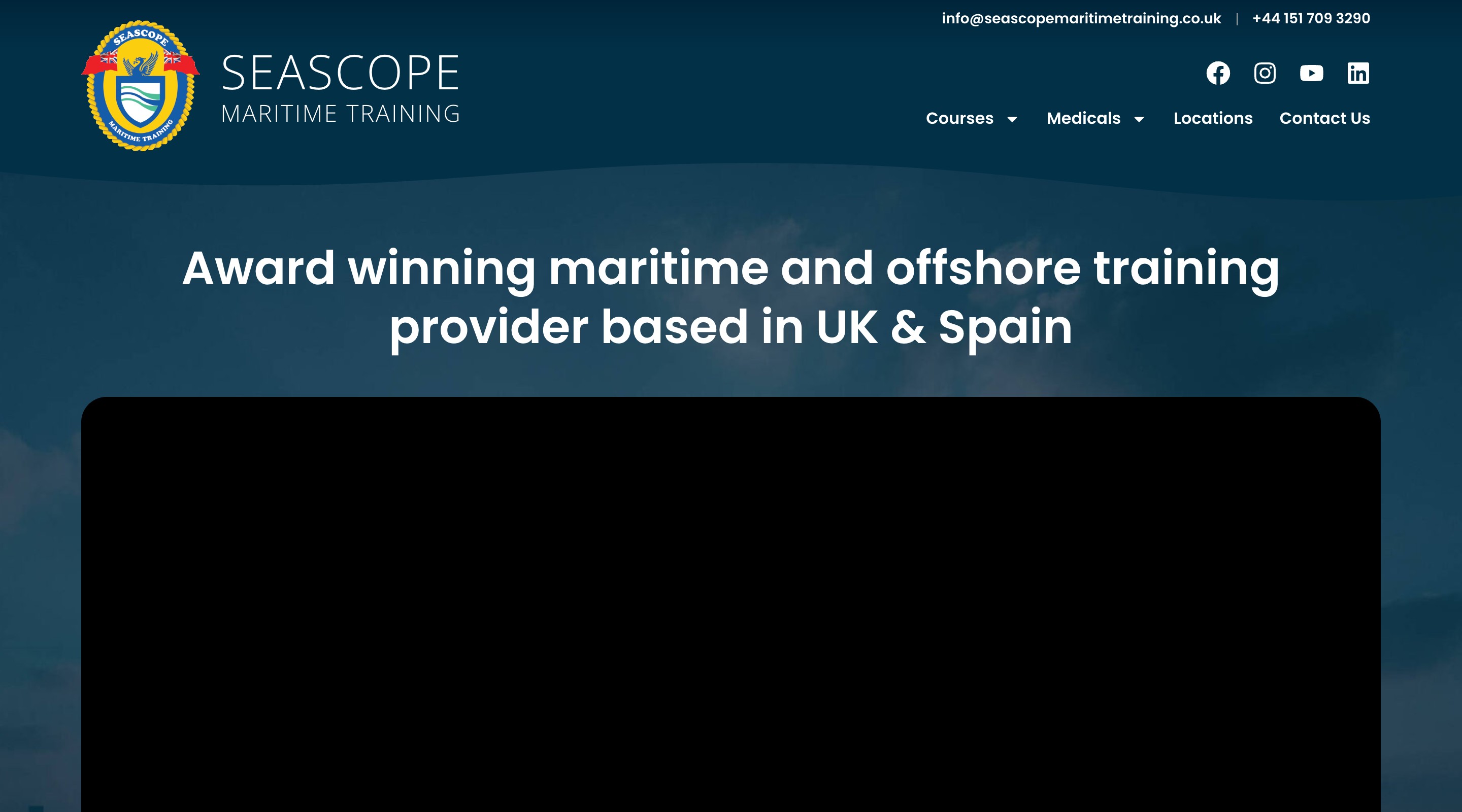 Seascope Maritime Training website